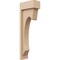 Ekena Millwork 3"W x 6"D x 18"H Thin Emerson Rough Cedar Woodgrain TimberThane Corbel, Primed Tan CORUR03X06X18EMRRCPR - alternate 1